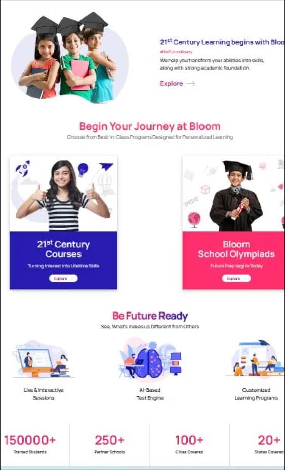 Bloom Cap — Online education & counselling